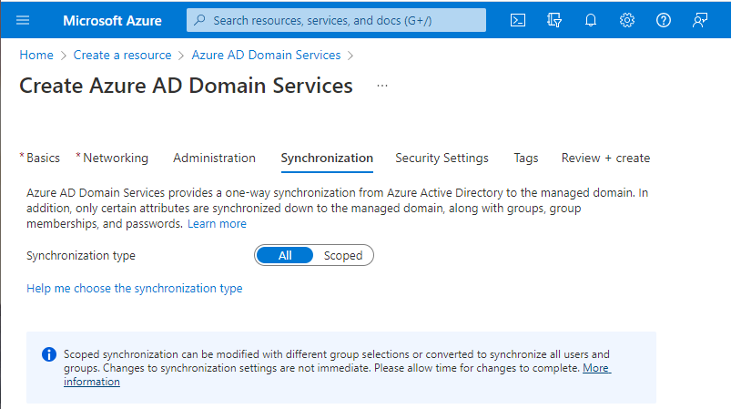 Azure AD Domain Services