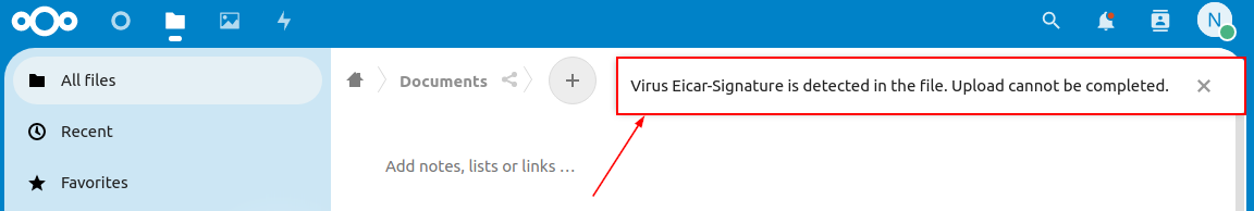 Virus Eicar Signature