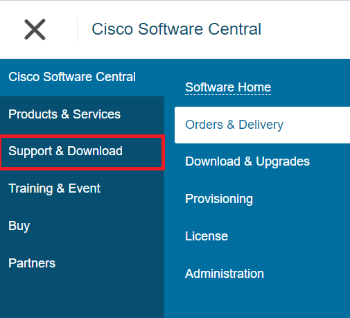 Cisco Software Central Support Download