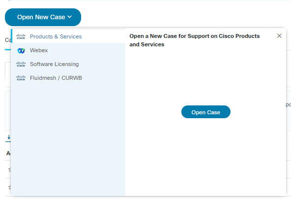 Cisco Smart Account: Open a New Case for Support on Cisco Products and Services